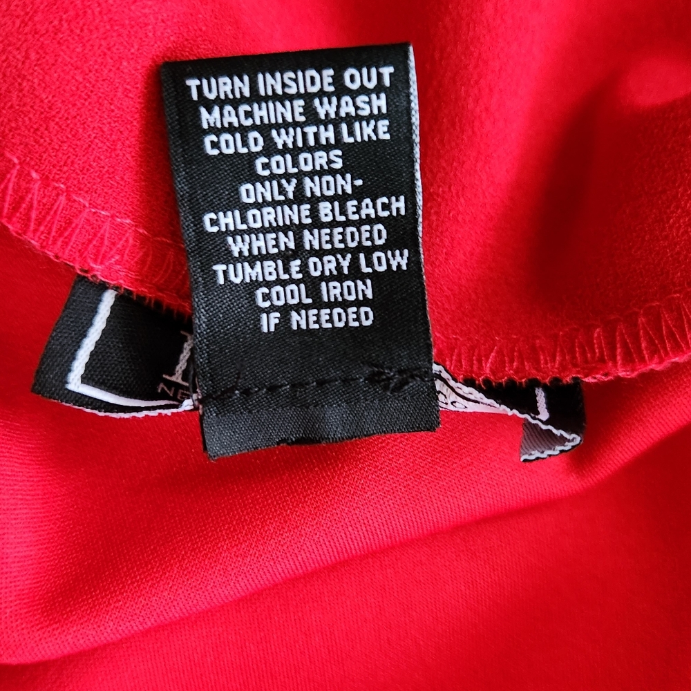NYCC Red Midi Side Slit Skirt - Picture 7 of 12